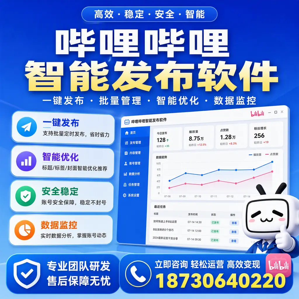 如何在 德州 使用哔哩哔哩智能发布软件提升内容曝光率